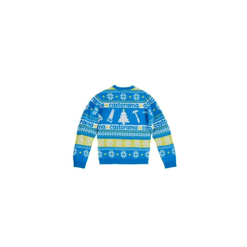 pull de noel bleu